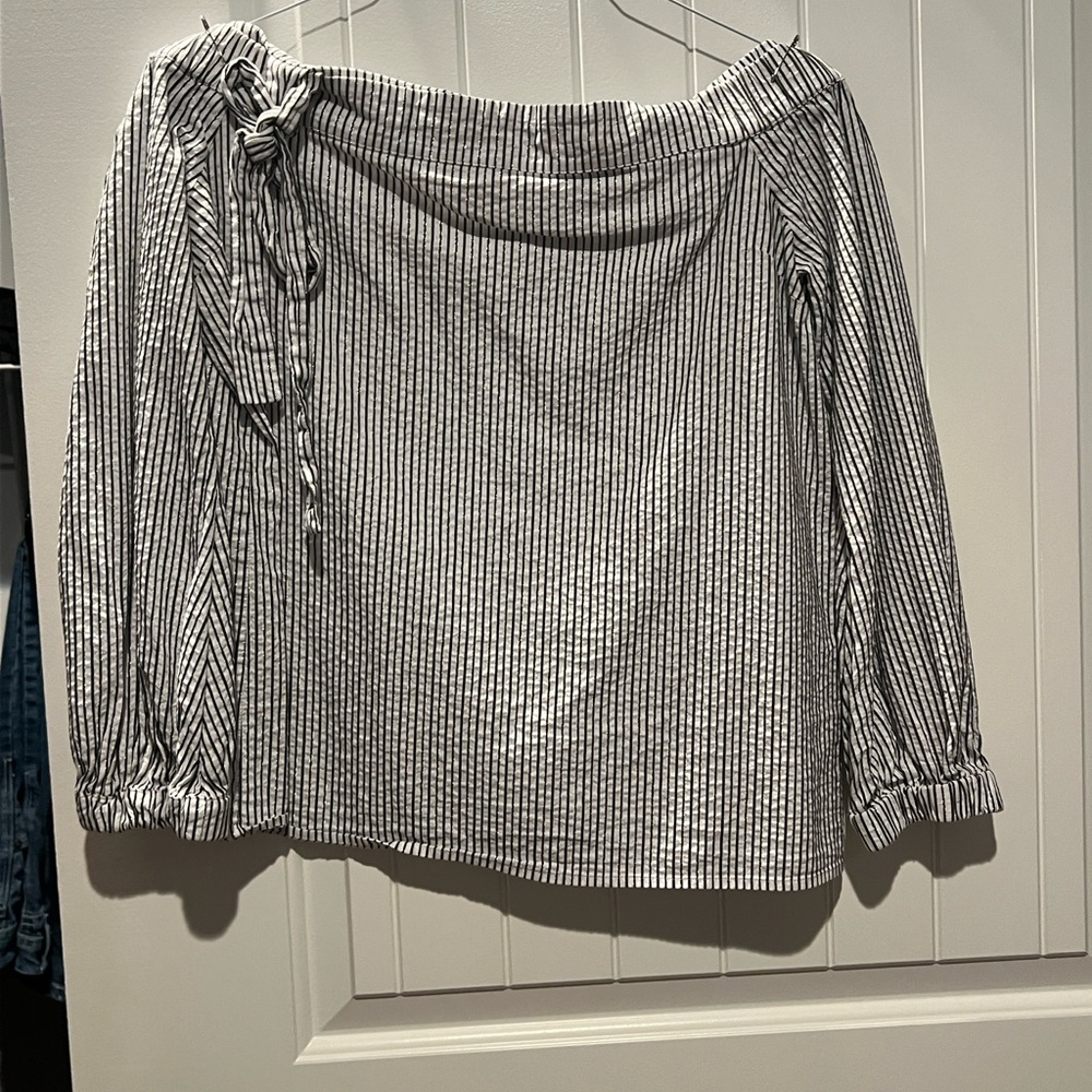 Striped Off-Shoulder Top